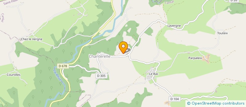 localisation de l'entreprise MONSIEUR BENJAMIN PALLUT à CHANTERELLE