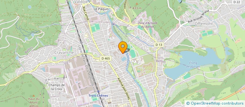 localisation de l'entreprise MONSIEUR BENJAMIN PANIER  MASEVAUX-NIEDERBRUCK