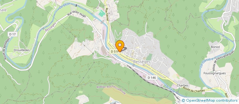 localisation de l'entreprise MONSIEUR BENJAMIN PANIS  BESSEGES