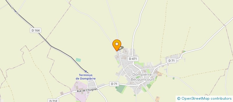 localisation de l'entreprise MONSIEUR BENJAMIN PARIN  DOMPIERRE-BECQUINCOURT