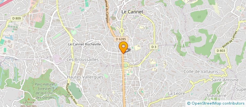 localisation de l'entreprise MONSIEUR BENJAMIN PASSE à LE CANNET