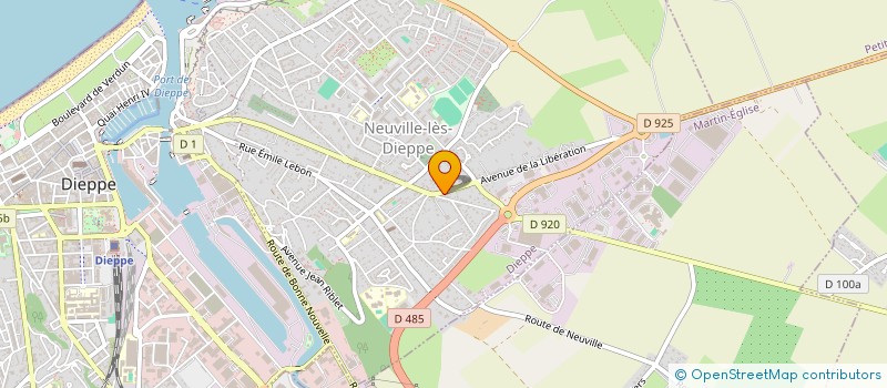 localisation de l'entreprise MONSIEUR BENJAMIN PAVILLON COLOMBEL à DIEPPE