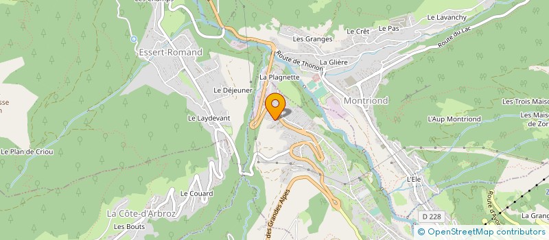 localisation de l'entreprise MONSIEUR BENJAMIN PELLET  MORZINE