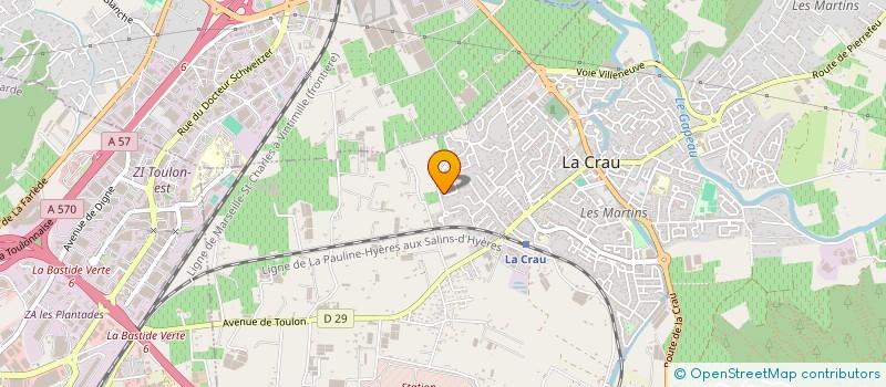 localisation de l'entreprise MONSIEUR BENJAMIN PELTIER  LA GARDE