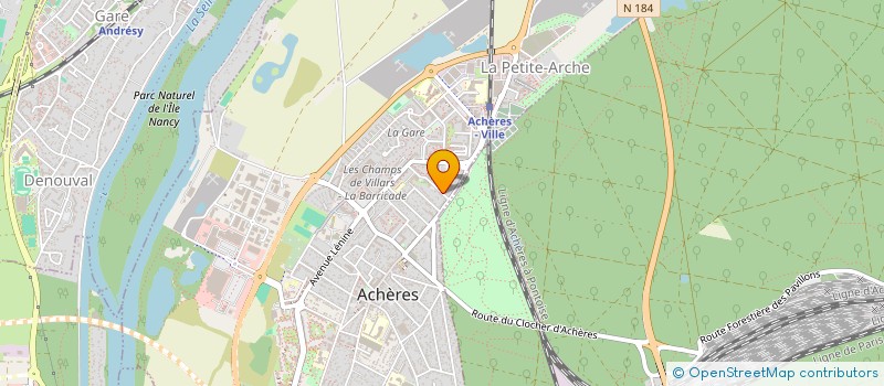 localisation de l'entreprise MONSIEUR BENJAMIN PENELOPE  POISSY