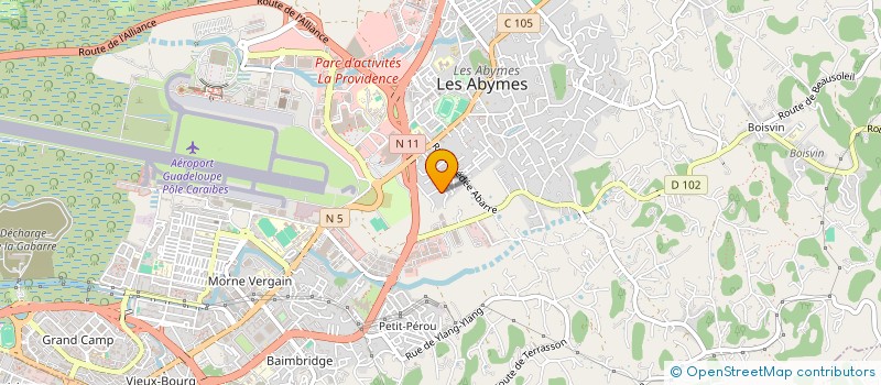 localisation de l'entreprise MONSIEUR BENJAMIN PERILLAT BOITEUX à LES ABYMES