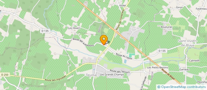 localisation de l'entreprise MONSIEUR BENJAMIN PERIN  TEUILLAC