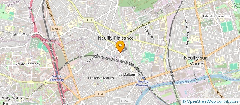 localisation de l'entreprise MONSIEUR BENJAMIN PERROUD à NEUILLY-PLAISANCE