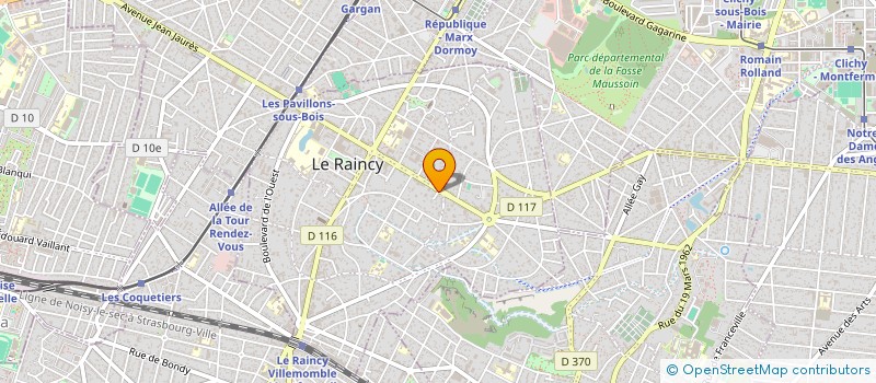 localisation de l'entreprise MONSIEUR BENJAMIN PESCA  LE RAINCY