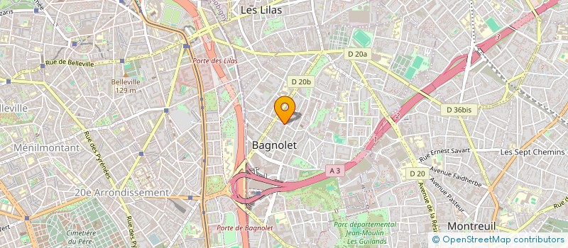 localisation de l'entreprise MONSIEUR BENJAMIN PETEL-PIERSON  BAGNOLET