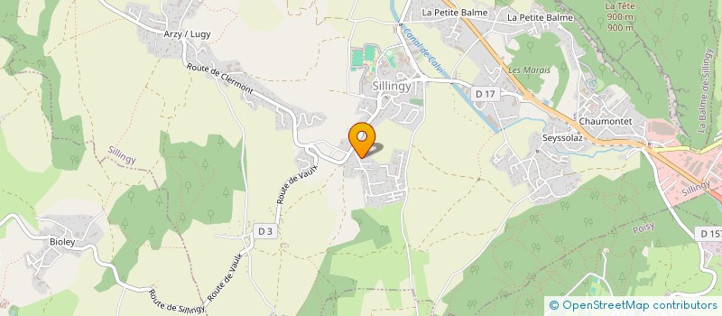 localisation de l'entreprise MONSIEUR BENJAMIN PETIT  SILLINGY