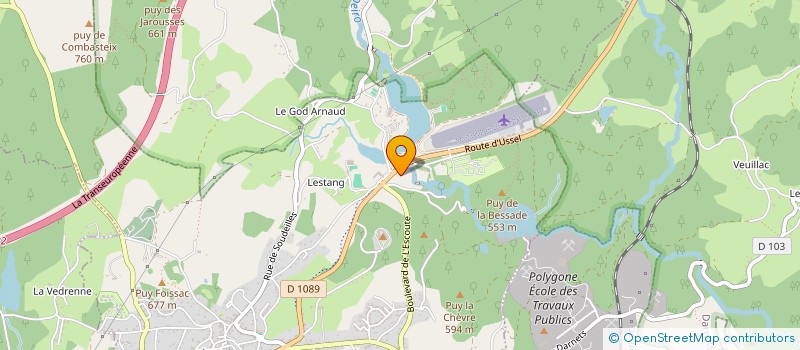 localisation de l'entreprise MONSIEUR BENJAMIN PETIT  EGLETONS