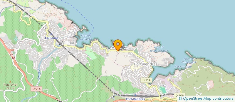 localisation de l'entreprise MONSIEUR BENJAMIN PETIT  COLLIOURE