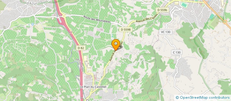 localisation de l'entreprise MONSIEUR BENJAMIN PETRUCCI à LE CASTELLET