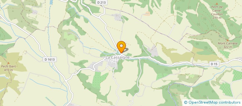 localisation de l'entreprise MONSIEUR BENJAMIN PEYRAS  LA CASSAIGNE