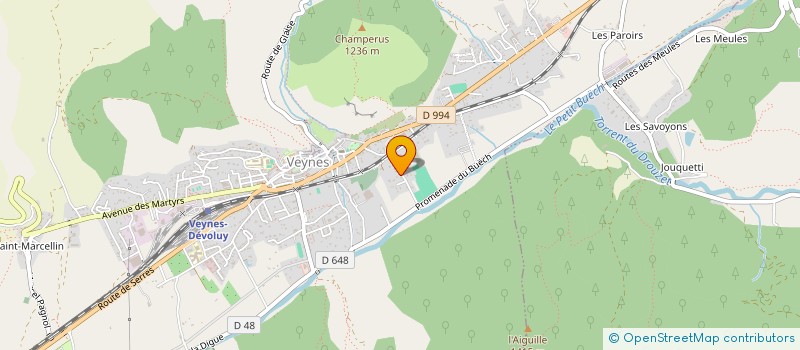 localisation de l'entreprise MONSIEUR BENJAMIN PEYRET  VEYNES