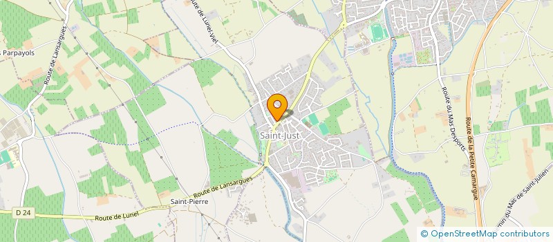 localisation de l'entreprise MONSIEUR BENJAMIN PEYROT  SAINT-JUST