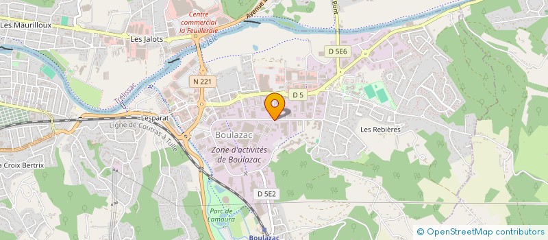 localisation de l'entreprise MONSIEUR BENJAMIN PHILIPPE  BOULAZAC ISLE MANOIRE