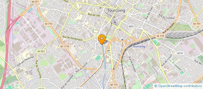 localisation de l'entreprise MONSIEUR BENJAMIN PHILIPPOT  TOURCOING