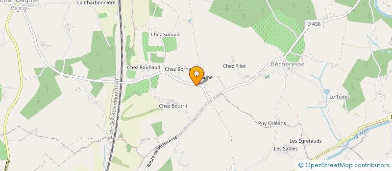 localisation de l'entreprise MONSIEUR BENJAMIN PICARD  BECHERESSE