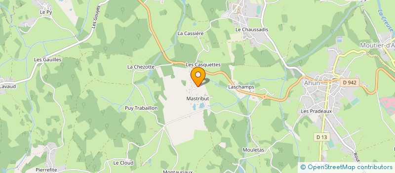localisation de l'entreprise MONSIEUR BENJAMIN PICAUD à AHUN