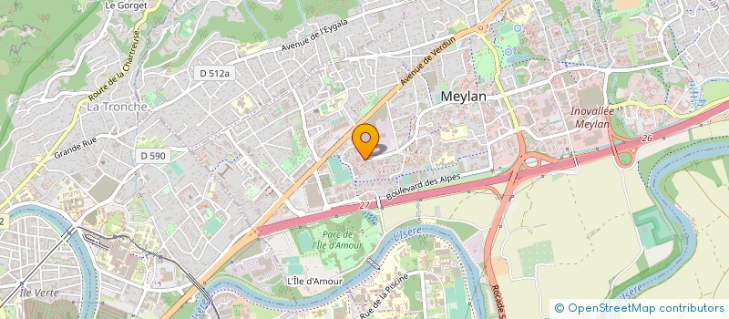 localisation de l'entreprise MONSIEUR BENJAMIN PIDOUX à MEYLAN