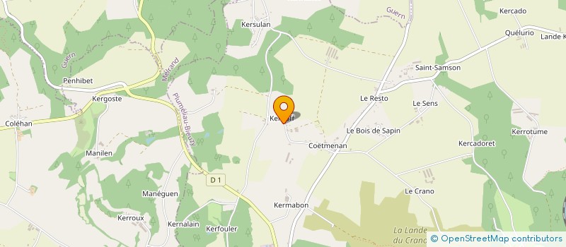 localisation de l'entreprise MONSIEUR BENJAMIN PIEL à PLEDRAN