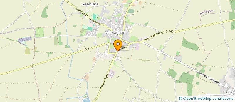 localisation de l'entreprise MONSIEUR BENJAMIN PIERDON  VILLEFAGNAN