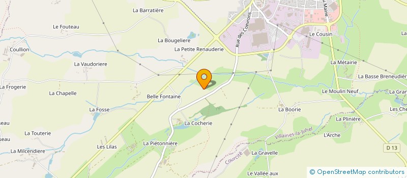 localisation de l'entreprise MONSIEUR BENJAMIN PILON  VILLAINES-LA-JUHEL