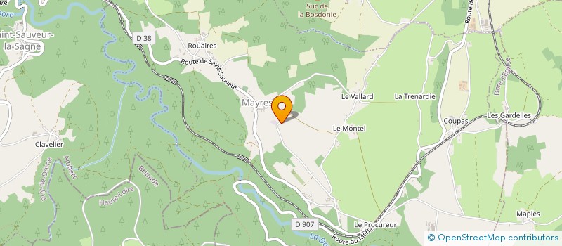 localisation de l'entreprise MONSIEUR BENJAMIN PINCHINOT  DORANGES