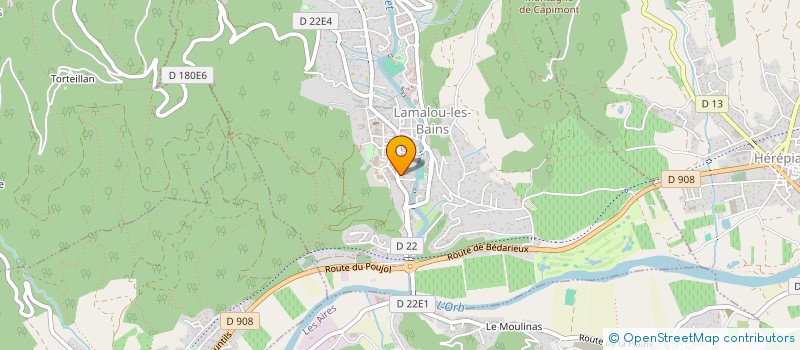 localisation de l'entreprise MONSIEUR BENJAMIN PIQUES  LAMALOU-LES-BAINS