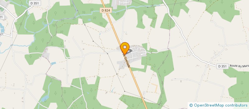 localisation de l'entreprise MONSIEUR BENJAMIN PIRARD  BRETAGNE-DE-MARSAN