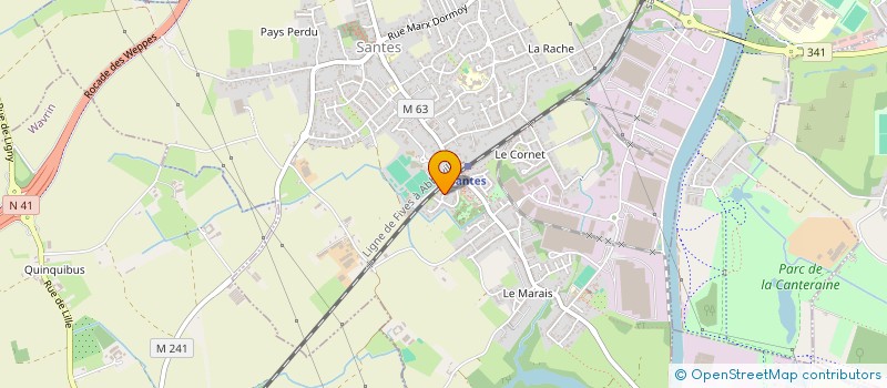 localisation de l'entreprise MONSIEUR BENJAMIN PLACHTA  SANTES