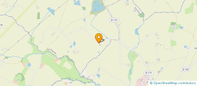 localisation de l'entreprise MONSIEUR BENJAMIN PLUMELEUR  LA PLAINE