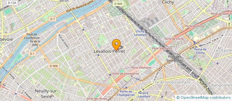 localisation de l'entreprise MONSIEUR BENJAMIN PLUMEY  LEVALLOIS-PERRET