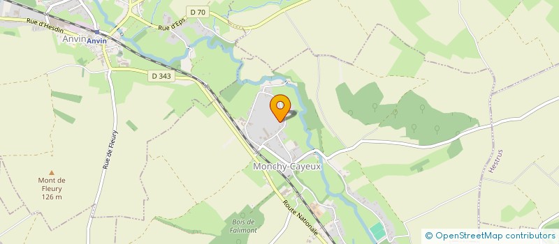localisation de l'entreprise MONSIEUR BENJAMIN POLLART  MONCHY-CAYEUX