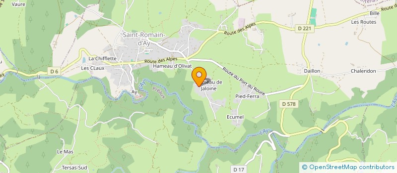 localisation de l'entreprise MONSIEUR BENJAMIN PONS  SAINT-ROMAIN-D'AY