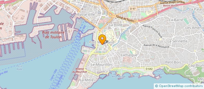 localisation de l'entreprise MONSIEUR BENJAMIN PORCHERAY  TOULON