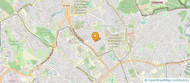localisation de l'entreprise MONSIEUR BENJAMIN PORRAS à MONTPELLIER