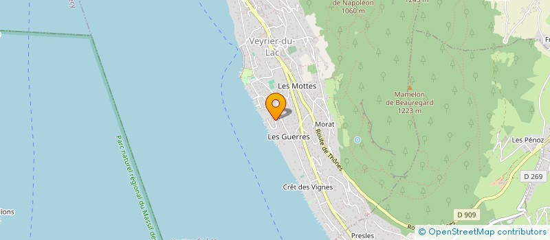 localisation de l'entreprise MONSIEUR BENJAMIN POUX  VEYRIER-DU-LAC