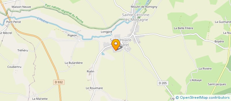 localisation de l'entreprise MONSIEUR BENJAMIN PREVOST à SAINT-HILAIRE-LE-CHATEL