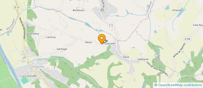 localisation de l'entreprise MONSIEUR BENJAMIN PRIEUR  CORBARIEU