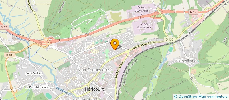 localisation de l'entreprise MONSIEUR BENJAMIN PROST  HERICOURT