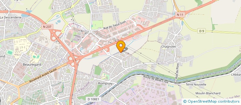 localisation de l'entreprise MONSIEUR BENJAMIN PROUX  PERIGNY