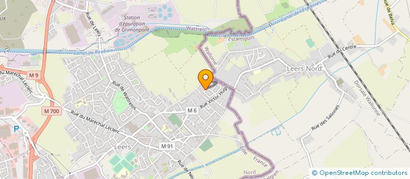 localisation de l'entreprise MONSIEUR BENJAMIN PRUVOST  LEERS