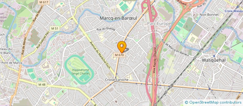 localisation de l'entreprise MONSIEUR BENJAMIN QUATRE à MARCQ-EN-BARŒUL