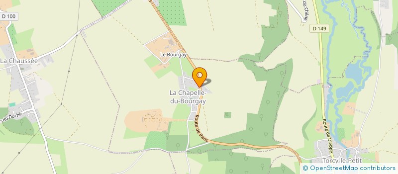 localisation de l'entreprise MONSIEUR BENJAMIN QUIBEL  LA CHAPELLE-DU-BOURGAY