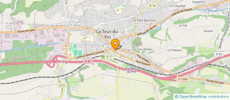 localisation de l'entreprise MONSIEUR BENJAMIN RABATEL  LA TOUR-DU-PIN