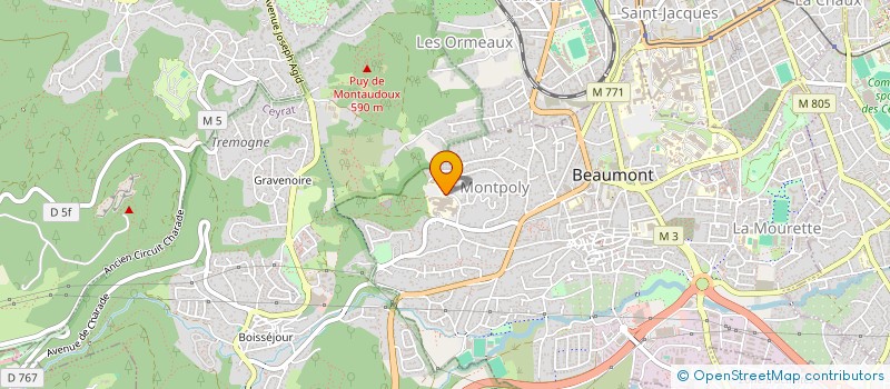 localisation de l'entreprise MONSIEUR BENJAMIN RAUD à BEAUMONT