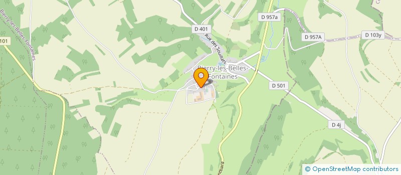 localisation de l'entreprise MONSIEUR BENJAMIN RAVERAT  BIERRY-LES-BELLES-FONTAINES